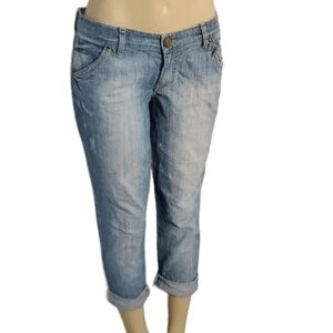 Equus Low Rise Jeans Capri Length 99% Cotton Size 10